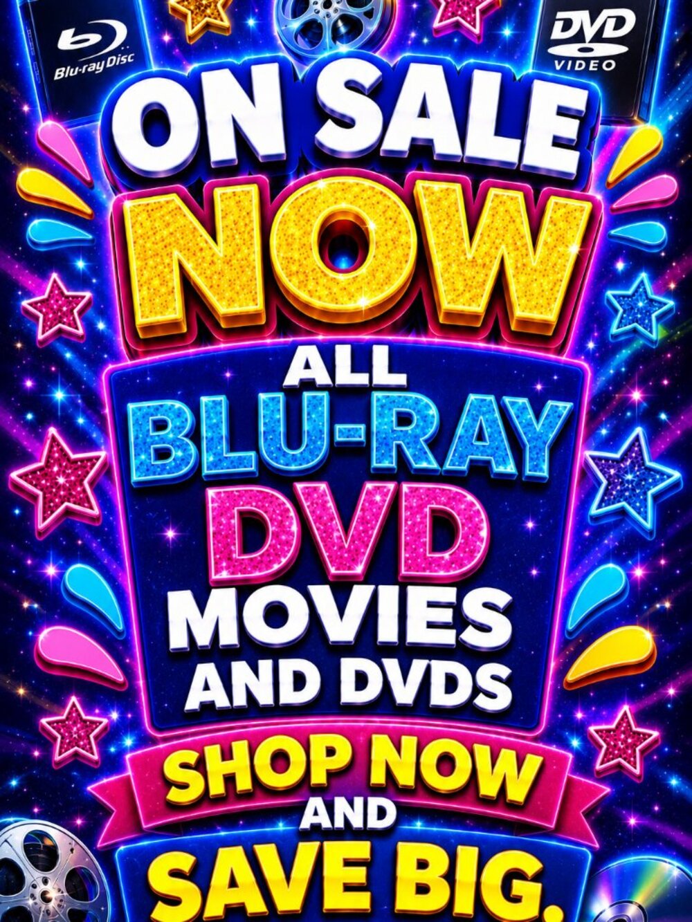 📱ON SALE NOW ALL BLU-RAY MOVIES AND DVDS